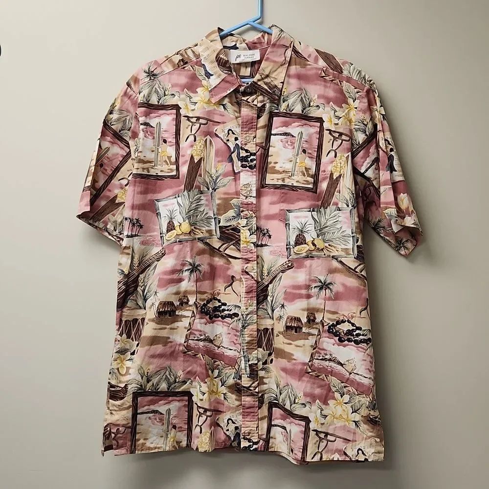 Vintage Malihini Aloha Shirt Made in Hawaii XL